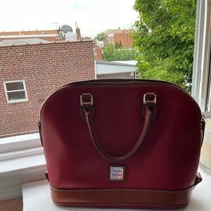 Dooney and Bourke red leather bag